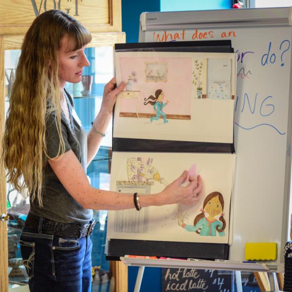 Erica Wilson is an illustrator of children's books and member-owner at This House of Books, the community-owned independent bookstore and tea shop in downtown Billings, Montana